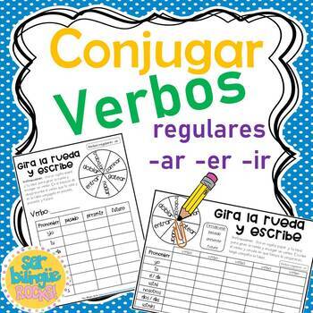 Preview of Conjugar verbos regulares -ar  -er  -ir