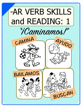 Preview of Conjugate Spanish -AR Verbs: Step-by-Step Verb Skills With Reading #1