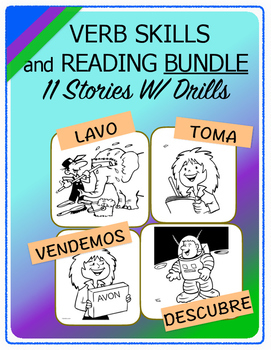 Preview of Conjugate Spanish Verbs: Step-by-Step Verb Skills W/ Reading, 11 Story Bundle