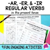 Conjugating Present Tense Regular AR, ER, IR Verbs in Span