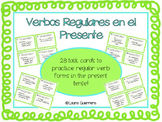 Conjugating Regular Verbs in Present Tense/ Verbos regular