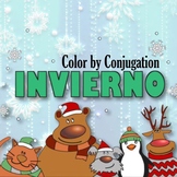 Conjugation Coloring Winter - Present, Preterite, Subjunctive