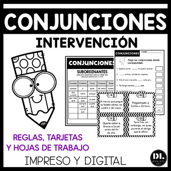 Preview of Conjunciones | Conjunctions Spanish