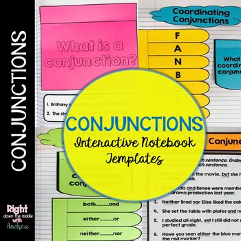 Preview of Conjunctions Interactive Notebook Templates