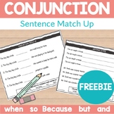 Conjunction Sentences FREEBIE: But, Because, When, So, And