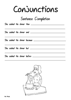 Conjunction worksheets by All Organised | Teachers Pay Teachers