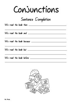 conjunction worksheets by all organised teachers pay teachers