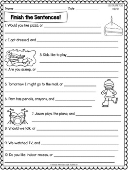 Conjunctions - 1st Grade by Frogs Fairies and Lesson Plans | TpT