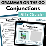 Conjunctions 5th Grade Grammar Worksheets & Center Activit