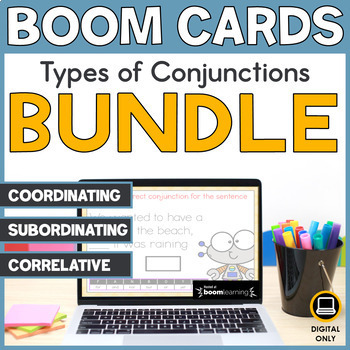 Preview of Conjunctions Boom Cards Bundle