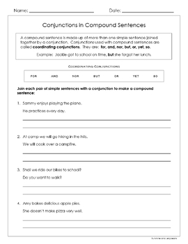 Coordinating & Subordinating Conjunctions - FANBOYS - Grades 3-4 - CCSS