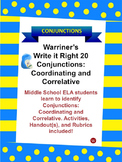 Conjunctions--Coordinating and Correlative: Warriner's Wri