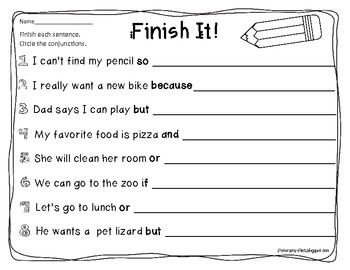 Conjunctions For First Grade by Sheree Peterson | TpT