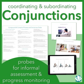 Preview of Conjunctions Informal Grammar & Syntax Assessment for Speech Therapy