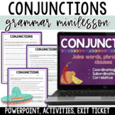 Conjunctions Lesson & Worksheets - Subordinating, Correlat