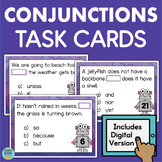 Coordinating & Subordinating Conjunctions Task Cards 3rd Grade