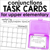 Conjunctions Task Cards Grammar Activity - Print and Digital