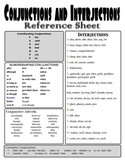 Conjunctions and Interjections Reference Handout