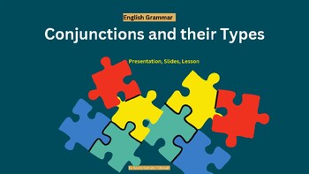 Preview of Conjunctions and their types, worksheets/ exercises/ lesson