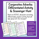 Conjunctive Adverbs: Differentiated Activity and Scavenger Hunt