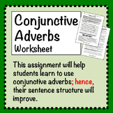 Conjunctive Adverbs Worksheet
