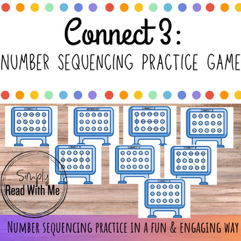 Preview of Connect 3: Number Sequencing & Ordering Practice Game