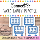 Connect 3: Word Family Practice