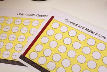 Preview of Connect 4 Cooperative learning game with Polynomials