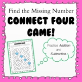Connect 4 Game: Find the Missing Number (Addition and Subt