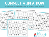 Connect 4 In A Row: 90 Phonics Game Boards