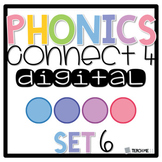 Connect 4 - Phonics Center Game - Set 6 - Paper & Digital Set