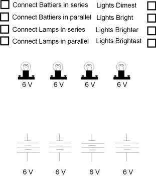 Preview of Connect Worksheet - ELEcomponets Parallel and Series.