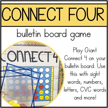 Preview of Connect Four Game for Interactive Bulletin Board