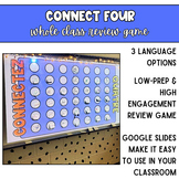 Connect Four Gameboard // French, English, Spanish
