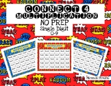 Connect Four: NO PREP Single-Digit Multiplication (0-9)