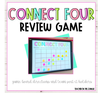 Preview of Connect Four Review Game