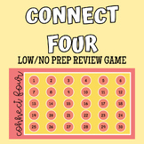 Connect Four Review Game (Low/No Prep)