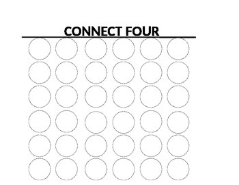 Preview of Connect Four Style Game Board