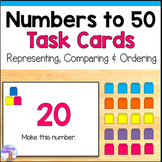 Numbers to 50 Task Cards - Representing, Comparing & Ordering