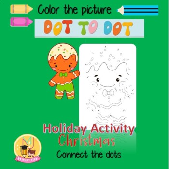 Preview of Connect the Dots / Dot to Dot Christmas Winter Preschool Holiday Worksheet