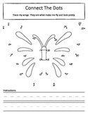 Connect the Dots With Numbers and Letters - Butterfly Work