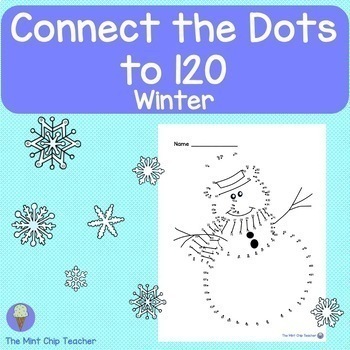 Preview of Connect-the-Dots to 120! Dot to Dot. Count to 120. Winter