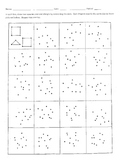 Connect the Dots to Form Two Squares and One Triangle in Each Box