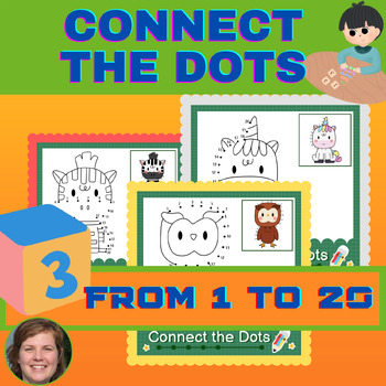Preview of Connect the dots/ Animals Dot to Dot 1-20