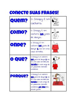 Preview of Poster Connected Phrases - Portuguese