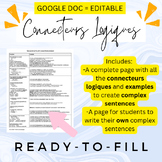 Connecteurs logiques - French transition words with exampl