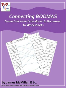 Preview of Connecting BODMAS BIDMAS (Order of operations)