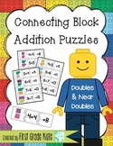 Addition Math Fact Puzzles for Doubles & Near Doubles
