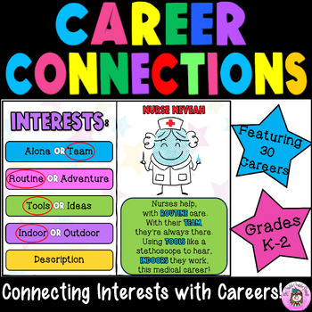 Preview of Connecting Careers with Interests Career Awareness & Exploration Lesson Activity