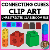Connecting Cubes Clip Art (Unifix Cubes, Linking Cubes) - 